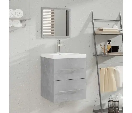 Peegliga Vannitoakapp, Betoonhall, 41 X 38,5 X 48 Cm