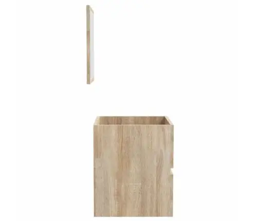 Vonios Kambario Spintelė Su Veidrodžiu, Sonoma Ąžuolo, Mediena Vonios Kambario Spintelė Su Veidrodžiu, Sonoma Ąžuolo, Mediena