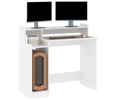 Rakstāmgalds, Led, Balts, 97X45X90 Cm, Inženierijas Koks Vidaxl