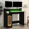 Rakstāmgalds, Led, 97X45X90 Cm, Inženierijas Koks, Melns Vidaxl