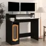 Rakstāmgalds, Led, 97X45X90 Cm, Inženierijas Koks, Melns Vidaxl