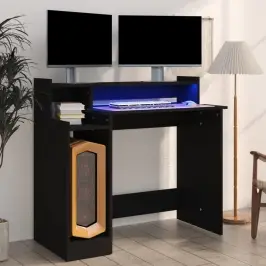 Rakstāmgalds, Led, 97X45X90 Cm, Inženierijas Koks, Melns Vidaxl