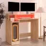 Rašomasis Stalas Su Led Apšvietimu, Ąžuolo, 97X45X90cm Mediena