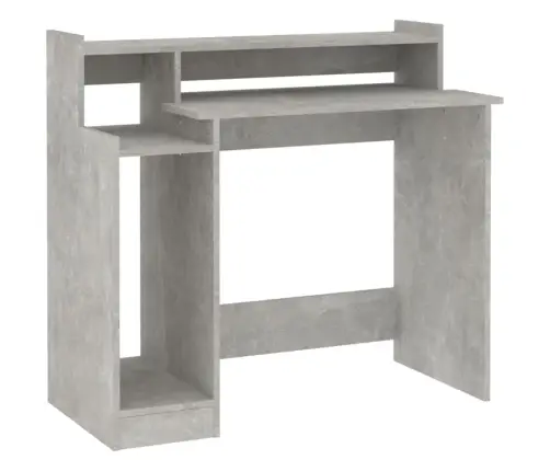 Rakstāmgalds, Led, Betonpelēks, 97X45X90 Cm, Inženierijas Koks Vidaxl