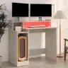 Rakstāmgalds, Led, Betonpelēks, 97X45X90 Cm, Inženierijas Koks Vidaxl