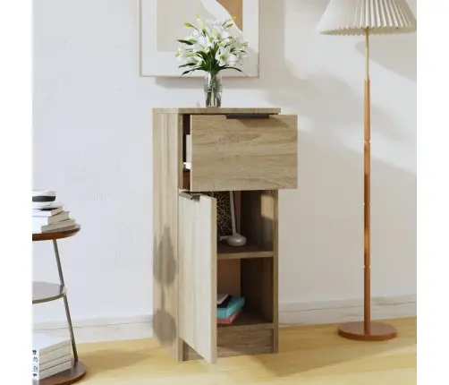 Puhvetkapp, Sonoma Tamm, 30 X 30 X 70 Cm Tehispuit