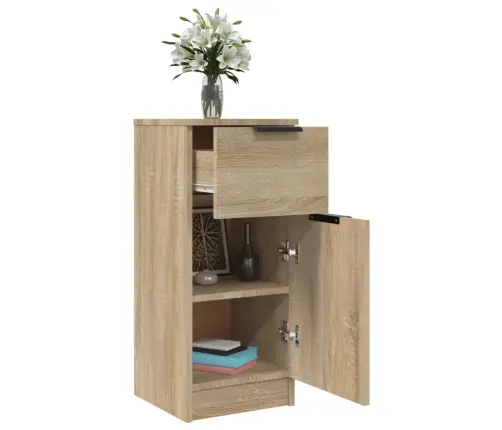 Puhvetkapp, Sonoma Tamm, 30 X 30 X 70 Cm Tehispuit