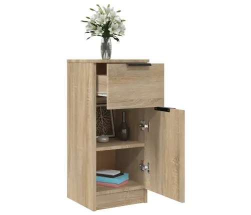 Kumodes, 2 Gab., Ozolkoka Krāsa, 30X30X70 Cm, Inženierijas Koks Vidaxl