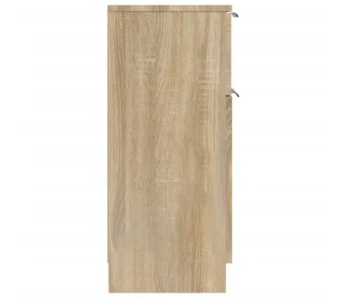 Kumodes, 2 Gab., Ozolkoka Krāsa, 30X30X70 Cm, Inženierijas Koks Vidaxl