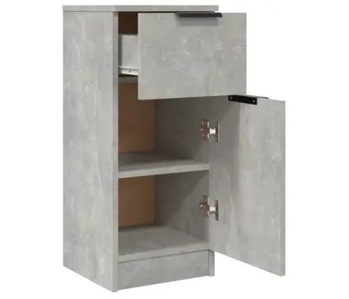 Kumode, Betona Pelēka, 30X30X70 Cm, Inženierijas Koks Vidaxl