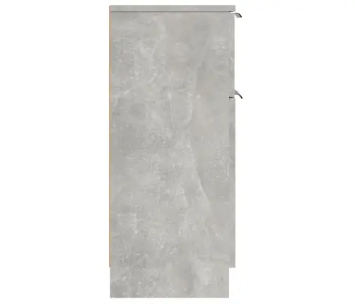 Kumode, Betona Pelēka, 30X30X70 Cm, Inženierijas Koks Vidaxl