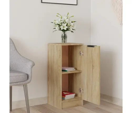 Šoninė Spintelė, Ąžuolo Spalvos, 30X30X70cm Apdirbta Mediena