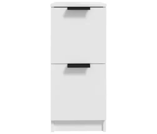 Kumode, Balta, 30X30X70 Cm, Inženierijas Koks Vidaxl