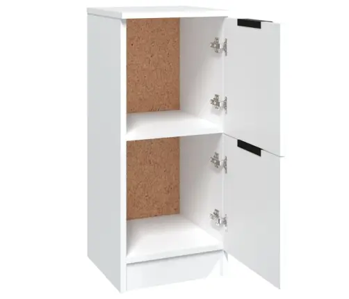 Kumode, Balta, 30X30X70 Cm, Inženierijas Koks Vidaxl