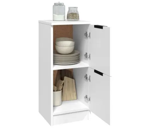 Kumodes, 2 Gab., Baltas, 30X30X70 Cm, Inženierijas Koks Vidaxl