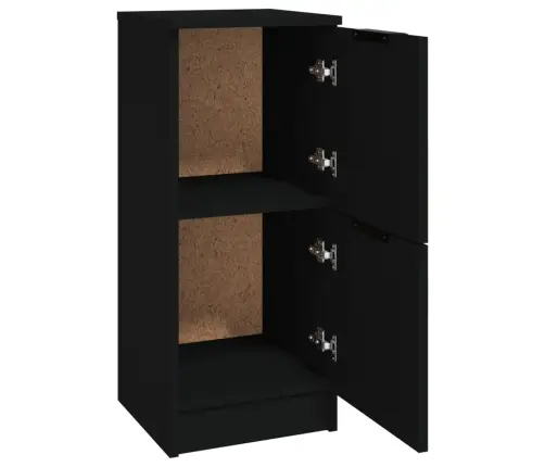 Kumode, Melna, 30X30X70 Cm, Inženierijas Koks Vidaxl