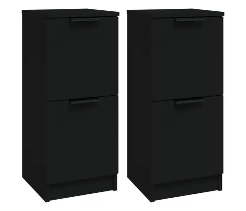 Kumodes, 2 Gab., Melnas, 30X30X70 Cm, Inženierijas Koks Vidaxl Kumodes, 2 Gab., Melnas, 30X30X70 Cm, Inženierijas Koks Vidaxl