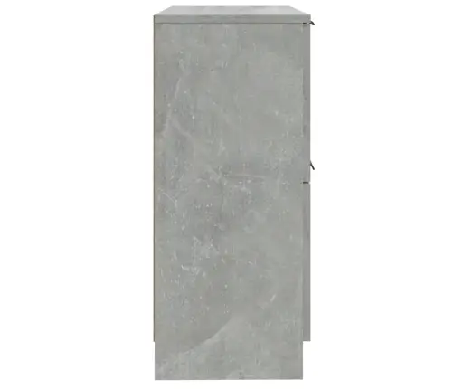 Šoninės Spintelės, 2Vnt., Betono Pilkos, 30X30X70cm Mediena