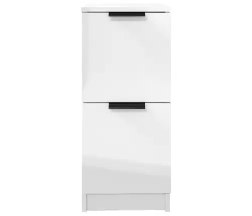 Puhvetkapp, Kõrgläikega Valge, 30X30X70 cm Tehispuit