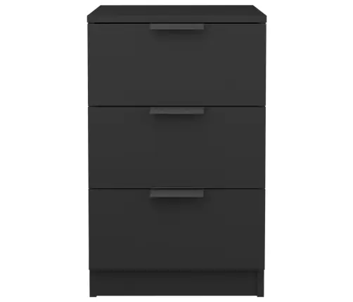 Naktinė Spintelė, Juodos Spalvos, 40X36X65Cm