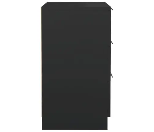 Naktinė Spintelė, Juodos Spalvos, 40X36X65Cm