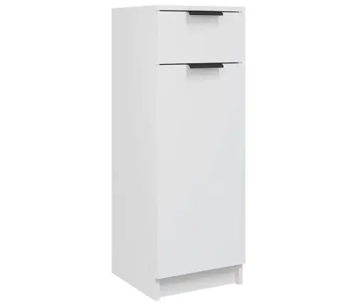 Vannasistabas Skapītis, Balts, 32X33,5X90 Cm, Inženierijas Koks Vidaxl