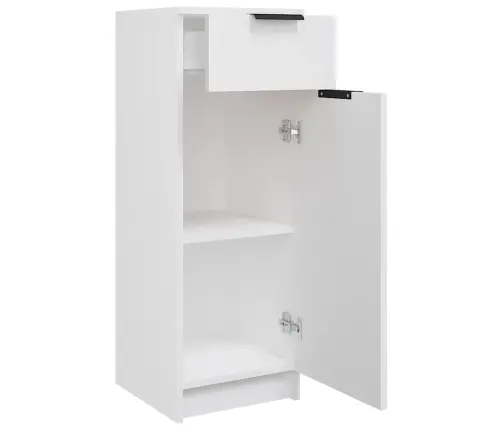 Vannasistabas Skapītis, Balts, 32X33,5X90 Cm, Inženierijas Koks Vidaxl