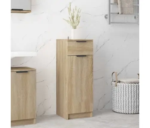 Vannasistabas Skapis, Ozola, 32X33,5X90 Cm, Inženierijas Koks Vidaxl