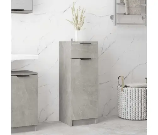 Vonios Kambario Spintelė, Betono Pilka, 32X34X90cm Mediena
