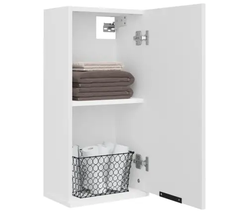 Seinale Kinnitatav Vannitoakapp, Valge, 32 X 20 X 67 Cm