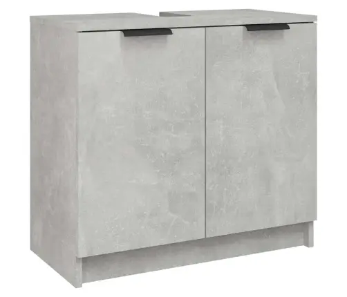 Vannasistabas Skapis, Pelēks, 64,5X33,5X59Cm, Inženierijas Koks Vidaxl