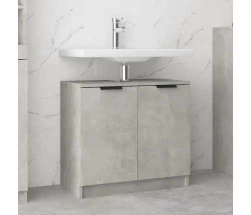 Vannasistabas Skapis, Pelēks, 64,5X33,5X59Cm, Inženierijas Koks Vidaxl