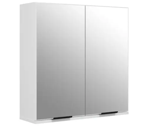 Vannasistabas Spoguļskapītis, Balts, 64X20X67 Cm Vidaxl