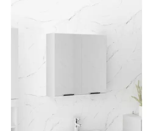 Vannasistabas Spoguļskapītis, Balts, 64X20X67 Cm Vidaxl