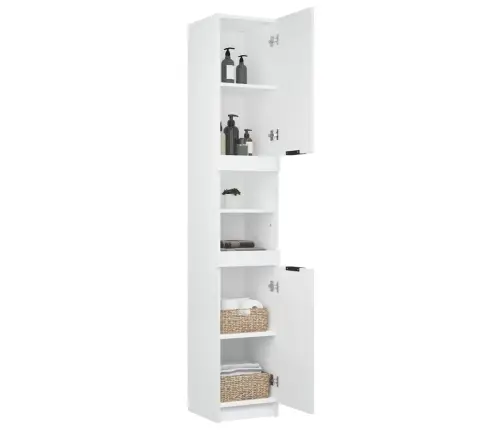 Vannitoakapp, Valge, 32 X 34 X 188,5 cm Tehispuit