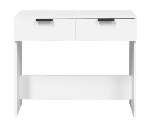 Konsolinis Staliukas, Baltas, 90X36X75cm Apdirbta Mediena