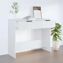 Konsoollaud, Valge, 90 X 36 X 75 cm Tehispuit
