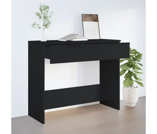 Konsoles Galdiņš, Melns, 90X36X75 Cm, Inženierijas Koks Vidaxl