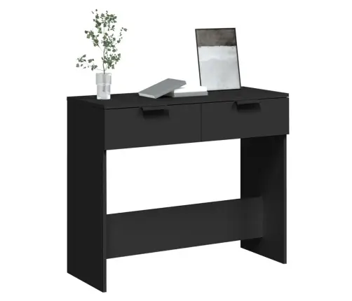 Konsoles Galdiņš, Melns, 90X36X75 Cm, Inženierijas Koks Vidaxl