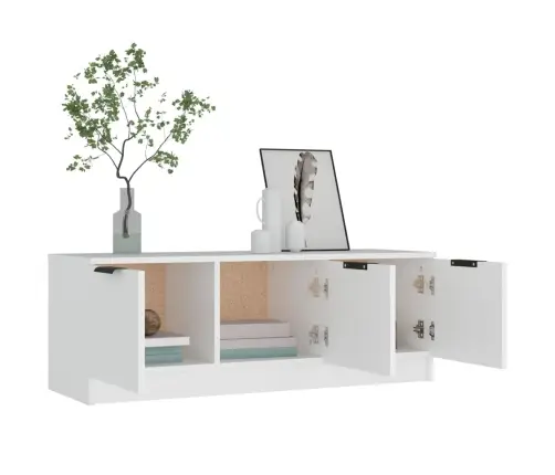 Tv Skapītis, Balts, 102X35X36,5 Cm, Inženierijas Koks Vidaxl
