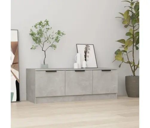 Tv Skapītis, Betona Pelēks, 102X35X36,5 Cm, Inženierijas Koks Vidaxl