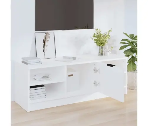 Televizoriaus Spintelė, Balta, 102X35,5X36,5cm Mediena