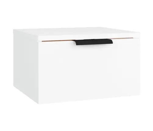 Sienas Naktsskapīši, 2 Gab., Balti, 34X30X20 Cm Vidaxl