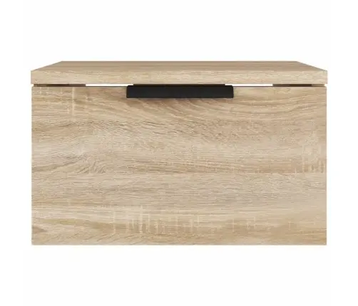 Sienas Naktsskapītis, Ozolkoka Krāsa, 34X30X20 Cm Vidaxl