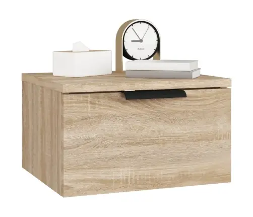 Sienas Naktsskapīši, 2 Gab., Ozolkoka Krāsa, 34X30X20 Cm Vidaxl