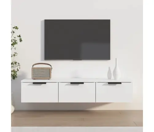 Sienas Skapītis, Balts, 102X30X20 Cm, Inženierijas Koks Vidaxl