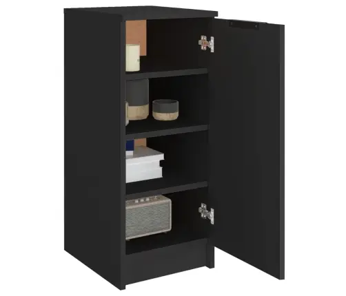 Spintelė Batams, Juodos Spalvos, 30X35X70cm Apdirbta Mediena