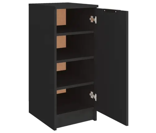 Spintelė Batams, Juodos Spalvos, 30X35X70cm Apdirbta Mediena