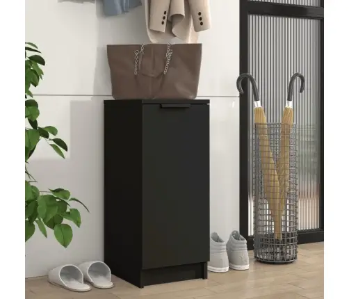 Spintelė Batams, Juodos Spalvos, 30X35X70cm Apdirbta Mediena