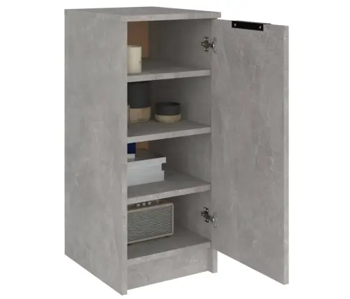 Apavu Skapītis, Betona Pelēks, 30X35X70 Cm, Inženierijas Koks Vidaxl
